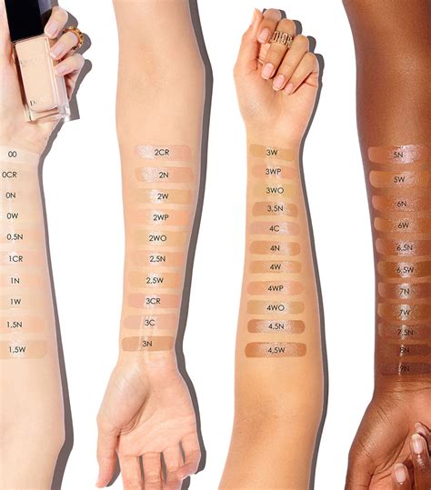 dior forever foundation swatches|dior forever foundation color chart.